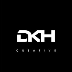 DKH Letter Initial Logo Design Template Vector Illustration