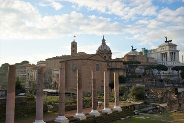 Roman Forum aka Foro Romano, in Rome, Italy - フォロ ロマーノ ローマ イタリア
