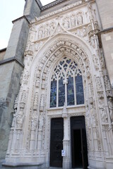 Fototapeta na wymiar Notre Dame Cathedral Church; Lausanne, Switzerland