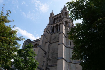 Fototapeta na wymiar Notre Dame Cathedral Church; Lausanne, Switzerland