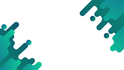 abstract irregular geometric texture.  Creative digital liquid graphic design, vector blue green white color halftone lines pattern background