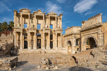 Celsius Library in ancient city Ephesus, Turkey