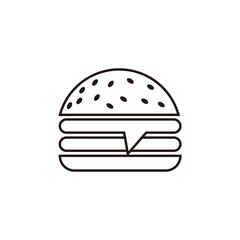 Burger icon vector. Hamburger,cheeseburger symbol.