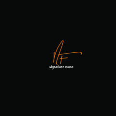 nF white background handwritten logo