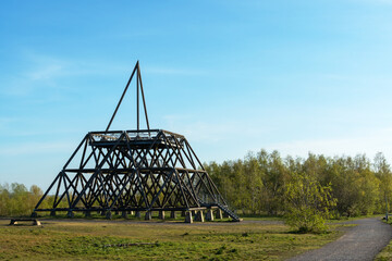 Spurwerkturm an der ehemaligen Zeche Waltrop, NRW, Deutschland
