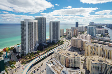 Obraz premium Hallandale Beach FL Broward County USA
