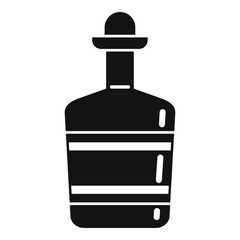 Bartender tequila bottle icon. Simple illustration of bartender tequila bottle vector icon for web design isolated on white background