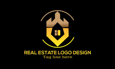 Creative Abstract Real Estate Logo Design. Usable For Architecture, Business, Community, Foundation, Tech, Services Company.