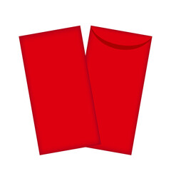 Red packet mock-up, Red envelope for New year China template, Chinese red envelope