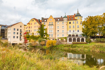 Cityscape of Regensburg town