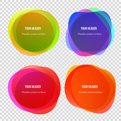 Abstract blur shapes color gradient iridescent colors effect soft transition, texture for background presentation theme children products, vector illustration eps10