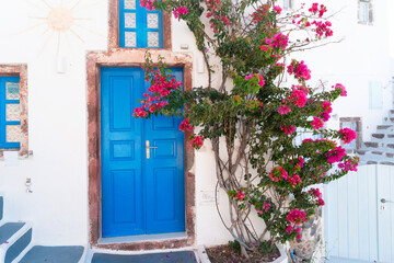 Obraz na płótnie Canvas beautiful details of Santorini island, Greece