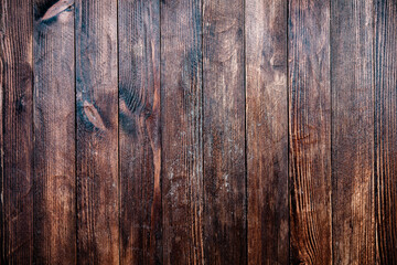 Vintage brown wood background texture. Old painted wood wall