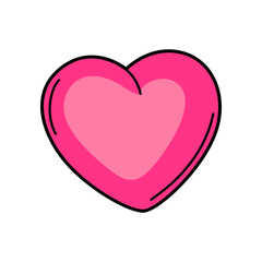 Illustration of cartoon heart.