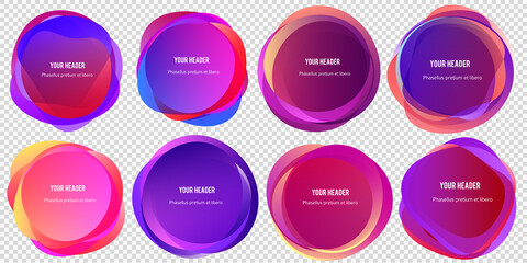 Abstract blur shapes color gradient iridescent colors effect soft transition, texture for background presentation theme children products, vector illustration eps10