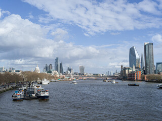 View from Waterloo bridge, London, UK