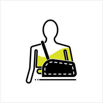 recommend clip art: Arm Sling Icon, Movement Limiting Device Of Shoulder Elbow