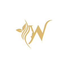 W Vector Logo Design. Icon, Brand Identity, Monogram of Female Business and Industry on Decorative Fashion, Makeup, Lifestyle, Modern, Spa, Feminism, Lady, Cosmetics, Beauty
