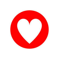 Instagram. Heart shape. Like icon. Social media icon. Vector illustration.
