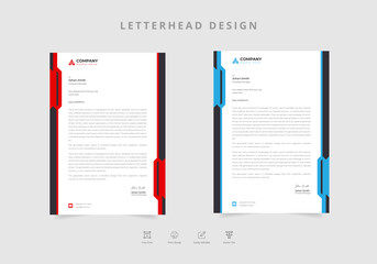Modern business company letterhead Vector
