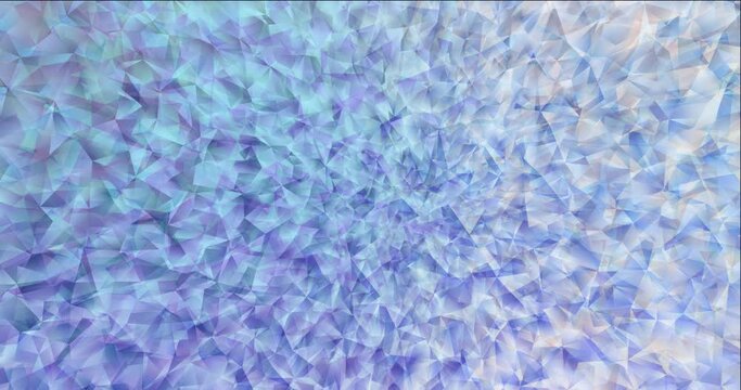 4K looping light blue, yellow video with polygonal materials. Colorful abstract video clip with gradient. Clip for live wallpapers. 4096 x 2160, 30 fps. Codec Photo JPEG.