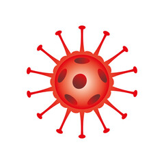 Obraz premium covid 19 coronavirus disease outbreak icon isolated