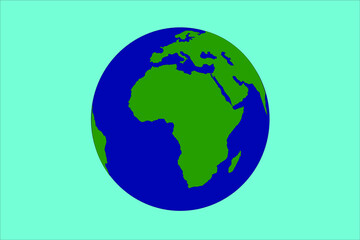 simple green earth planet for envorinement care