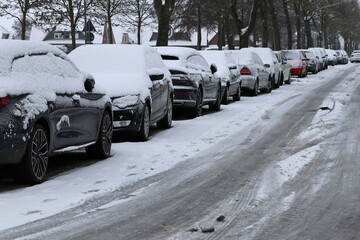 Auto, Winter, Schnee, Auto stehenlassen, schneebedeckt, eisig, Glatteis