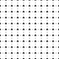 Square seamless background pattern from geometric shapes are different sizes and opacity. The pattern is evenly filled with black kennel symbols. Vector illustration on white background