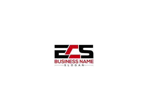 ECS Logo And Illustrations Design For Business