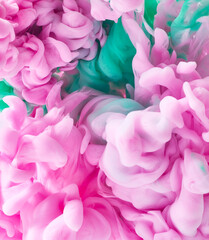 Bright ink splash. Abstract background