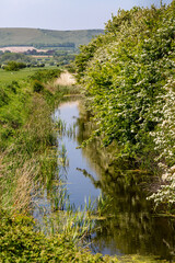 Naklejka na ściany i meble A Stream and Rural Sussex View