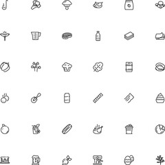 icon vector icon set such as: wild, farfalle, person, storage, rare, delicacy, hot, ocean, pancakes, scale, flat design, cappuccino, sketch, website, paper, egg, april, pappardelle, cress, roll