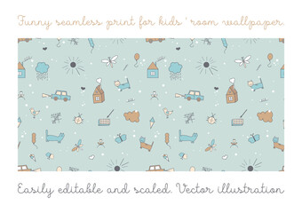 Seamless color vectorial pattern
