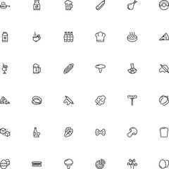 icon vector icon set such as: oktoberfest, instant, wine, refined, delicacy, refreshment, wineglass, italy, mussel, boiled, company, biscuit, lucky, hat, family, metal, donut, noodle, internet