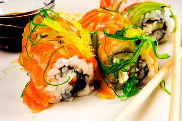 Japanese seafood sushi