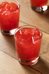Refreshing Cold Red Fruit Punch
