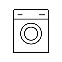 washing machine appliance line icon vector