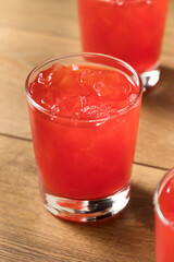 Refreshing Cold Red Fruit Punch