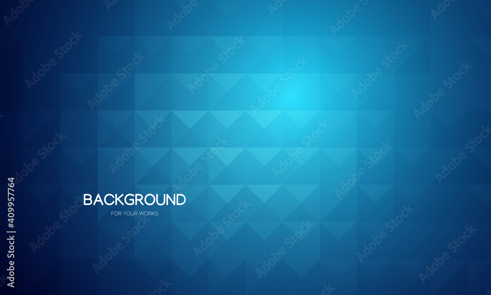 Aufkleber Abstract background vector illustration. Gradient blue with geometric shapes composition.