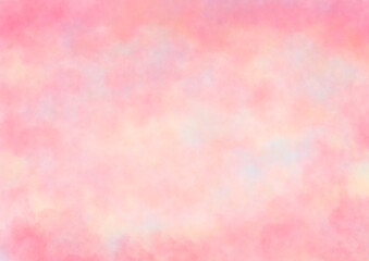 水彩の背景　ピンク