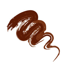 Brown brush stroke. Grunge vector texture. Vintage element for ads, sales and other business projects.