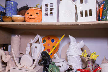 the Children's and adult clay workshop, creativity