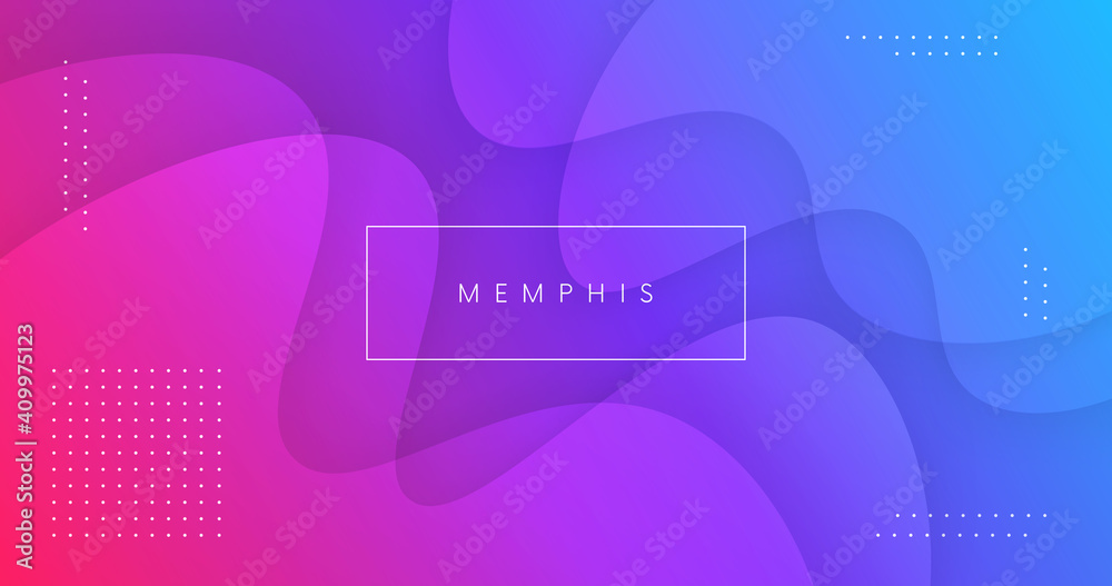 Aufkleber Abstract background with fluid shapes vector design. Minimal poster. Futuristic backdrop. Dynamic 3d composition for Banner, Landing Page, Web, Cover, Brochure.