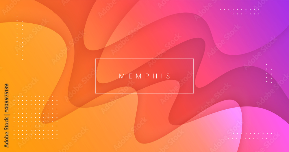 Poster Abstract background with fluid shapes vector design. Minimal poster. Futuristic backdrop. Dynamic 3d composition for Banner, Landing Page, Web, Cover, Brochure.