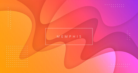 Abstract background with fluid shapes vector design. Minimal poster. Futuristic backdrop. Dynamic 3d composition for Banner, Landing Page, Web, Cover, Brochure. © t1m0n344