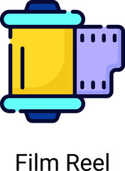 film reel vector icon , photography and digital art for web design