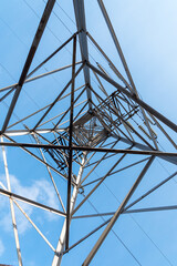 old high metal tower building with stairs