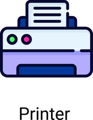 printer vector icon , photography and digital art for web design