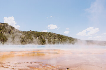 Grand Prismatic Springs in Yellowstone National Park Colorado